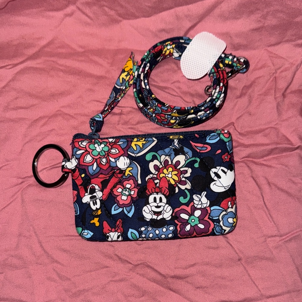 Vera Bradley Floral Disney Character ID Holder Coin purse
